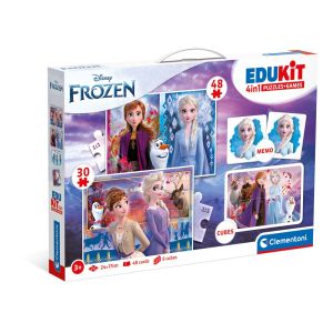 CLEMENTONI EDUKIT 4 в 1 Пъзел + Игри Frozen