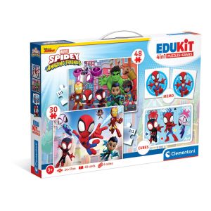 CLEMENTONI EDUKIT 4 в 1 Пъзел + Игри Spidey and His Amazing Friends