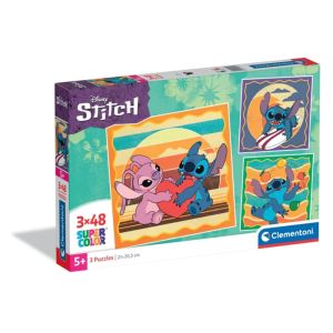 CLEMENTONI 3X48ч. Пъзел Disney Stitch