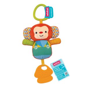 WINFUN Плюшена Дрънкалка Маймунка с Чесалка за Зъби