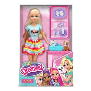 Dreameez Кукла с Домашни Любимци и Принадлежности