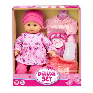 Bayer Кукла Бебе 27см. с Допълнителни Дрехи и Чанта Deluxe