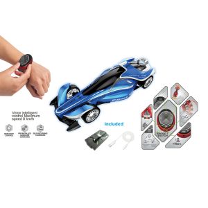 OCIE Кола с часовник R/C и гласови команди ROCKET E CAR Синя