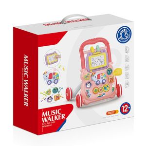 Huanger Музикална проходилка Happy Toddlers розова