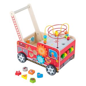 Wooden Пожарна Кола за Прохождане